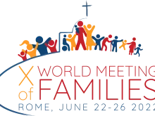 The official logo of the 2022 World Meeting of Families in Rome.
